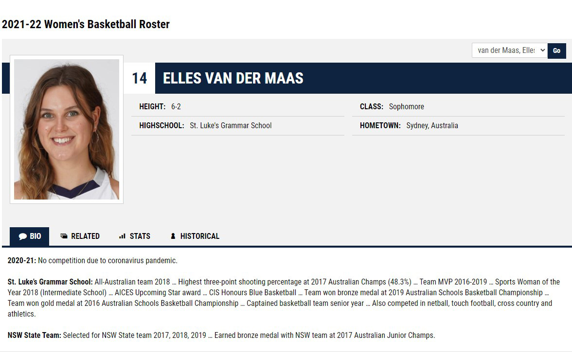 Elles van der Maas Yale Profile.
