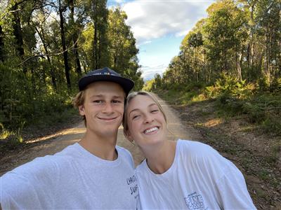 Nick Meakes selfie with wife.